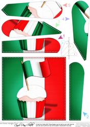 Flying the Flag Italy Fan Pyramage Topper