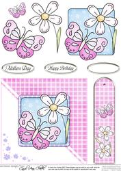 Butterfly Quick Card with Decoupage