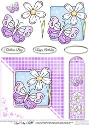 Butterfly Quick Card with Decoupage