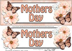 Large Dl Mothers Day Floral Butterflies 3D Decoupage