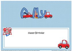 Birthday Ally Cars Large Dl Matching Large Dl Insert