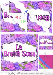 Scottish Gaelic Birthday Time for Roses Wavy Corner Stacker
