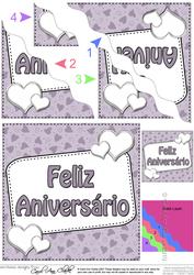 Portuguese Anniversary Hearts Wavy Corner Stacker
