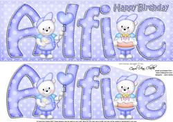 Large Dl Birthday Alfie Teddies Quick Card N 3D Decoupage