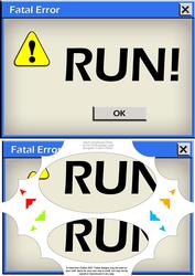 A5 Novelty Fun Computer Greetings Scallop Corners N Pyramage