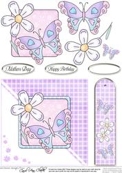 Butterfly Quick Card with Decoupage