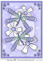 A4 Dreamy Dragonflies