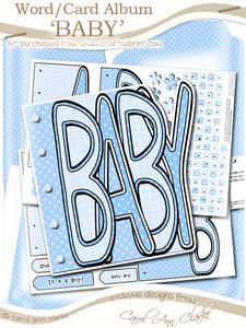 Baby Word Book Kit in Baby Blue