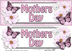 Large Dl Mothers Day Floral Butterflies 3D Decoupage