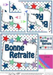 French Retirement Stars Wavy Corner Stacker