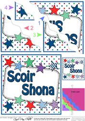Irish Retirement Stars Wavy Corner Stacker