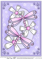 A4 Dreamy Dragonflies