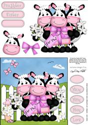 Milly Moo Cow & Friends Quick Card & 3D Decoupage