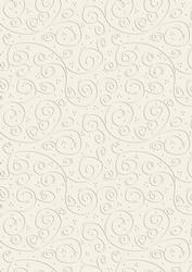 'swirls Embossed' Backing Paper - Shades of White