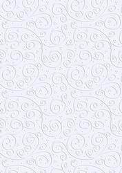 'swirls Embossed' Backing Paper - Shades of White