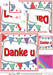Dutch Thank You Bunting Wavy Corner Stacker