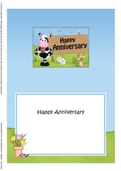 5x7 Milly Moo Cow Anniversary Matching Insert