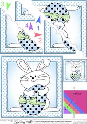 Little Bunny Scallop Corner Side Stacker Topper