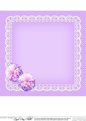 8 x 8 Flowers Butterflies & Lace Matching Insert Panel