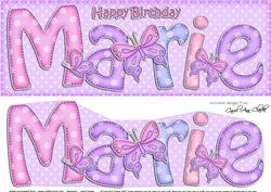 Large Dl Birthday Marie Butterflies Card & 3D Decoupage