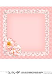 8 x 8 Flowers Butterflies & Lace Matching Insert Panel