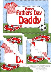 5x7 Football Fathers Day Daddy Scallop Corner Stacker