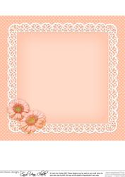 8 x 8 Flowers Butterflies & Lace Matching Insert Panel