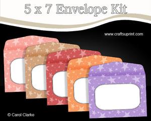 5 x 7 Stars Envelopes Kit