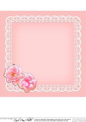8 x 8 Flowers Butterflies & Lace Matching Insert Panel