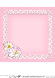 8 x 8 Flowers Butterflies & Lace Matching Insert Panel