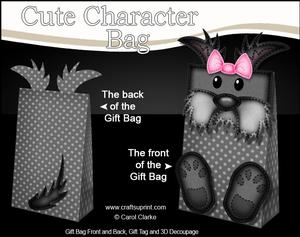 3D Scottie Dog Cute Character Gift Bag Mini Kit