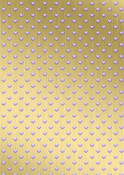 'coloured Metallic Hearts' Backing Paper