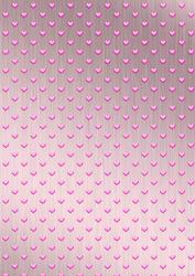 'coloured Metallic Hearts' Backing Paper