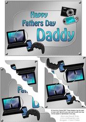 5x7 Gadgets N Gizmos Fathers Day Daddy Scallop Corner