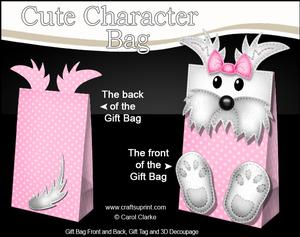 3D Jess Westie Dog Character Gift Bag Mini Kit