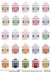 Little Beach Huts Decoupage Designs