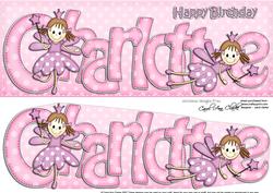Large Dl Birthday Charlotte Fairy Quick Card N 3D Decoupage