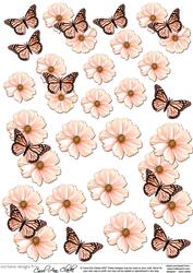 Flowers & Butterflies Floral 3D Decoupage Designs