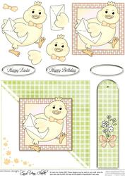 Little Chick Quick Card with Decoupage
