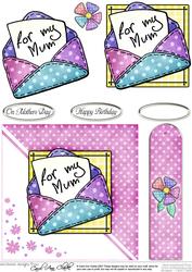Patchwork Petals Quick Card with Decoupage