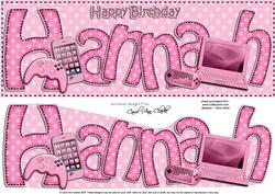 Birthday Hannah Gadgets & Gizmos Large Dl 3D Decoupage