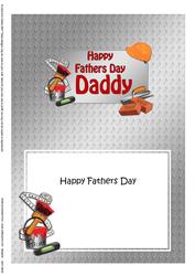 5x7 Fathers Day Daddy Handyman Tools Matching Insert