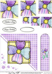 Patchwork Petals Quick Card with Pyramage