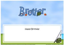 Birthday Brother Fishing Large Dl Matching Insert