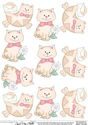 Cute Little Cats Decoupage Designs