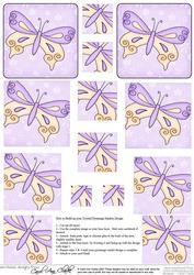 Fluttery Butterfly Twisted Pyramage Sheet