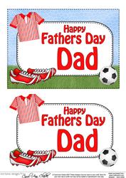 5x7 Fathers Day Dad Football 3D Step by Step Decoupage