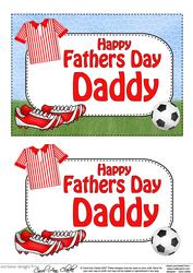5x7 Fathers Day Daddy Football 3D Step by Step Decoupage