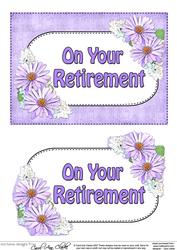 5x7 Retirement Daisies 3D Step by Step Decoupage