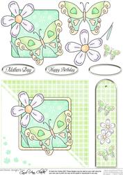 Butterfly Quick Card with Decoupage